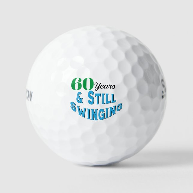 Funny Golf Balls 60th Birthday (Front)