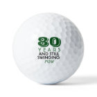 Funny Golf Balls 80th Birthday Party Monogrammed