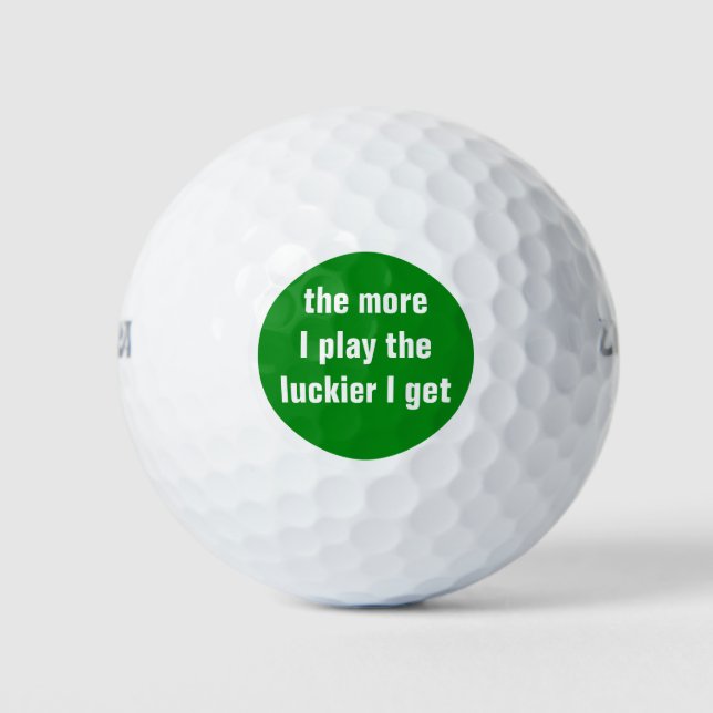 Funny Golf Balls Saying (Front)