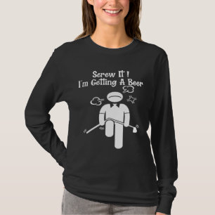 Funny Golf Beer Golfer Father Day Mother Day Birth T-Shirt