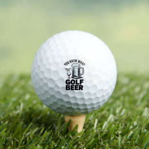 Funny Golf Beer Golfer Gift Beer Humour Golfing Balls
