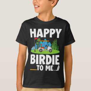 Funny Golf Birthday Happy Birdie Golfer Kids Boys  T-Shirt