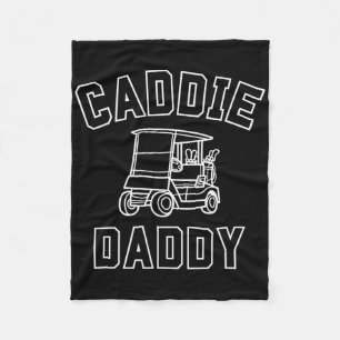 Funny Golf Caddy Costume Birthday Family Matching Fleece Blanket
