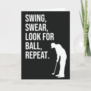 Funny Golf Cards For Friend Golfer Him
