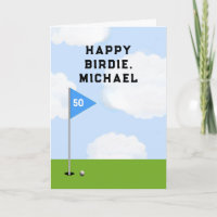 Funny Golf Carte d'anniversaire