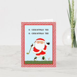 Funny Golf Christmas Holiday Card