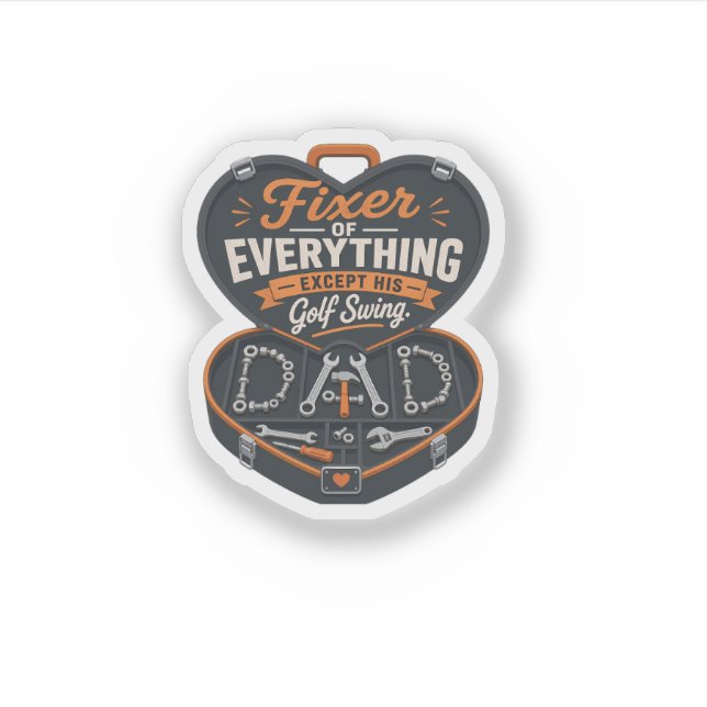 Funny Golf Dad T-Shirt – Fixer of Everything (Front)