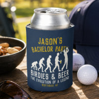 Funny Golf Evolution Bachelor Party Birdies Beer
