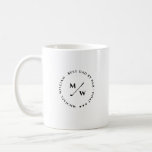 FUNNY GOLF FATHER'S DAY BEST DAD BY PAR MONOGRAM  COFFEE MUG<br><div class="desc">The Modern Monogram Golf Father's Day Best Dad by Par golf coffee mug is a stylish and practical accessory for any golf-loving dad. This features a sleek golf ball design with a modern customisable monogram of your dad or grandpa's name and the phrase "Best Dad by Par" on it that...</div>