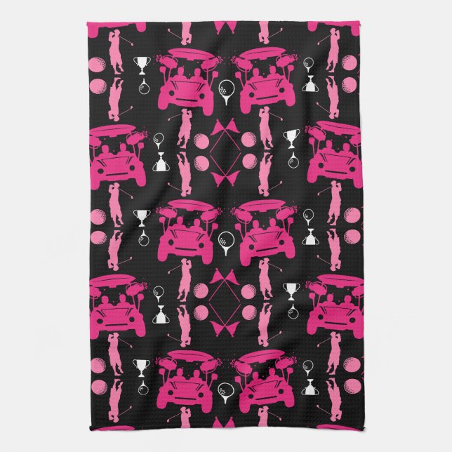 Funny Golf Gift For Beginners Kitchen Towel (Vertical)