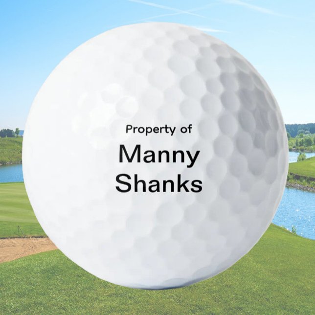 Funny Golf Gift Joke Name Manny Shanks Balls (Creator Uploaded)