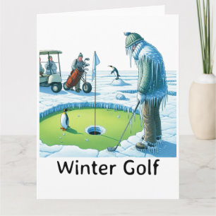 Funny Golf Greeting Card