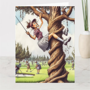 Funny Golf Greeting Card