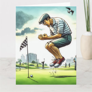 Funny Golf Greeting Card