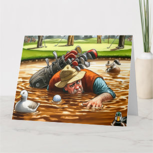 Funny Golf Greeting Card