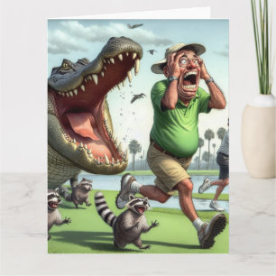 Funny Golf Greeting Card