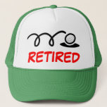 Funny golf hat for retired men<br><div class="desc">Funny golf hat for retiring and retired men. Sports cap with golf ball design. Custom headwear for golfers and retirees.</div>