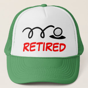 Funny golf hat for retired men