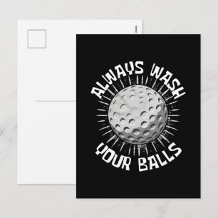 Funny-golf Holiday Postcard