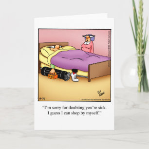 Funny Golf Humour Carte de voeux vierge
