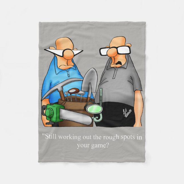 Funny Golf Humour Jetez une couverture Cadeau (Devant)