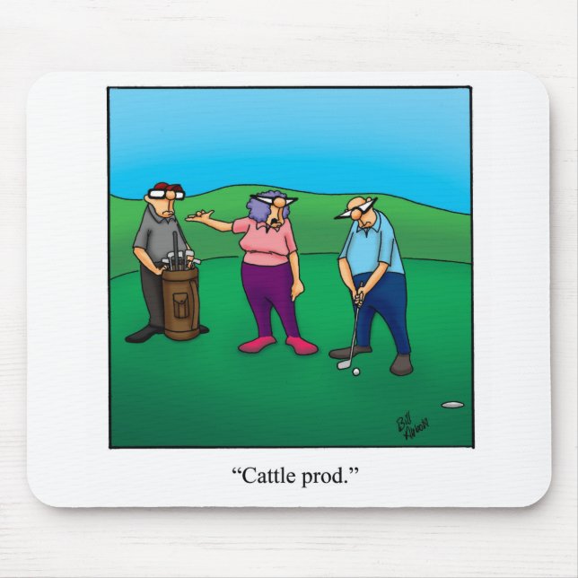 Funny Golf Humour Mouse Pad (Front)