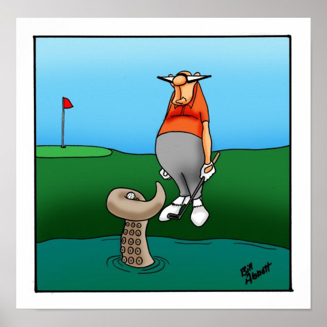 Funny Golf Humour Poster Cadeau (Devant)