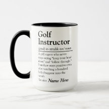 Funny Golf Instructor Definition Personalized Gift