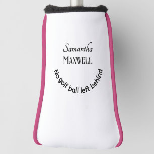 Funny Golf Joke Minimalist Elegant Custom Names Head Cover