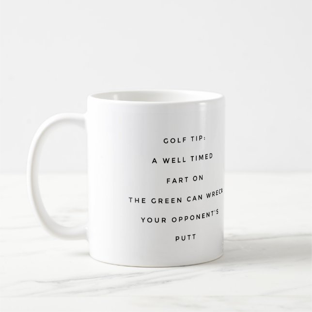funny golf mug (Left)