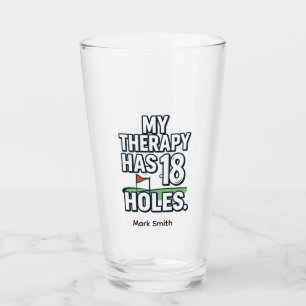 Funny Golf Obsession Quote for Golf Addicts Glass