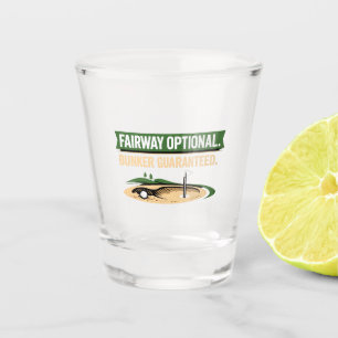 Funny Golf Obsession Quote for Golf Addicts  Shot Glass