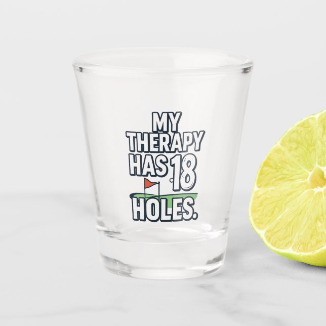 Funny Golf Obsession Quote for Golf Addicts  Shot Glass (Front)