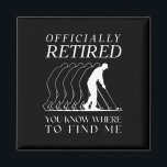 Funny Golf Officially Retired Golfer Golfing Retir Magnet<br><div class="desc">Funny Golf Officially Retired Golfer Golfing Retirement Plan</div>