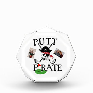 Funny Golf Photo Frame - Custom Personalized Gift Block