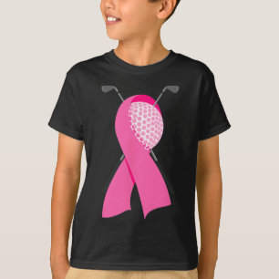 Funny Golf Pink Ribbon Breast Cancer Awareness Sup T-Shirt