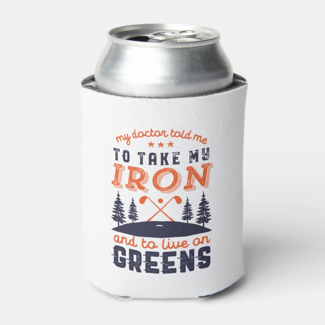 Funny Golf Player Golfers Quote Golfing Humour Can Cooler (Can Front)