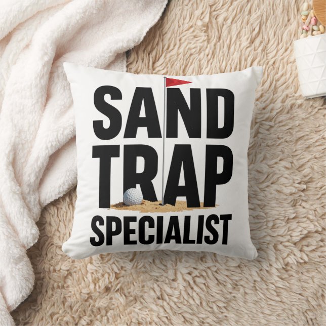 Funny Golf Quote for Golf Addicts  Throw Pillow (Blanket)