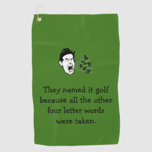 Funny Golf Quote Towel