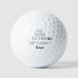 Funny Golf Retiree Gifts Retired Retirement Humor Balls