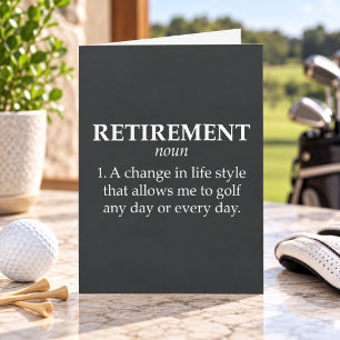 Funny Golf Retirement Card Golfer Joke Gift Sport
