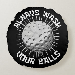 Funny-golf Round Pillow