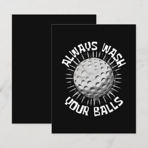 Funny-golf RSVP Card