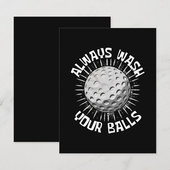 Funny-golf RSVP Card (Front/Back)
