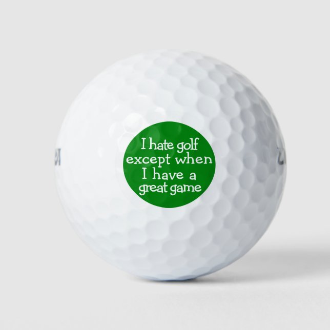 Funny Golf Saying Golf Balls (Front)