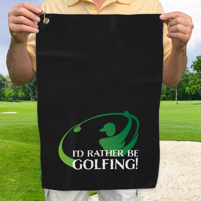 Funny Golf Saying Golfing Modern Golfer Sports Pro Towel (Creator Uploaded)