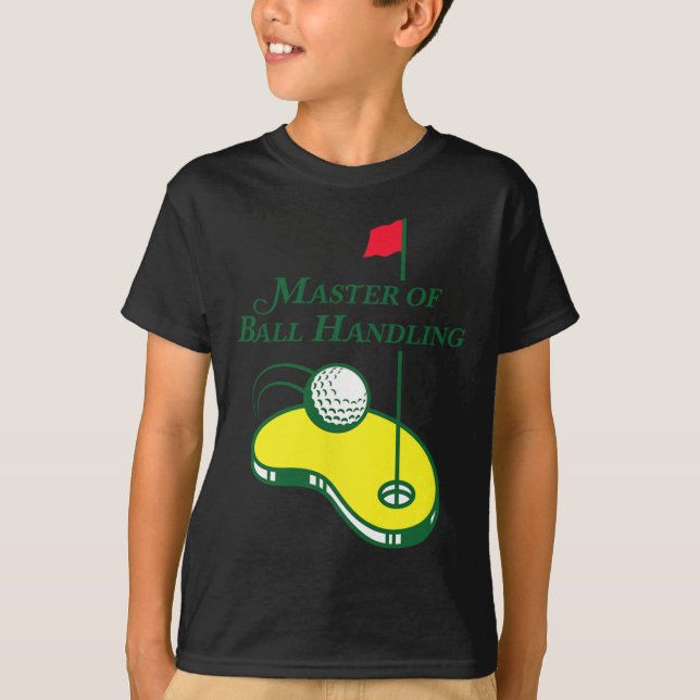 Funny Golf Shirt - Master Of Ball Handling For Men (Front)