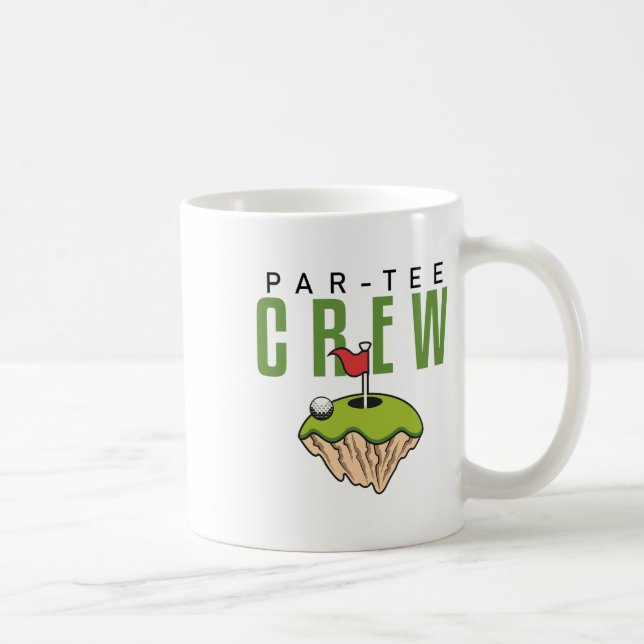 Funny Golf Shirts Let's Par Tee Crew Golfer Matchi Coffee Mug (Right)