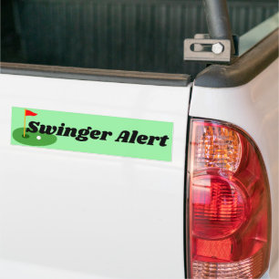 Funny Golf Swinger Sticker voiture