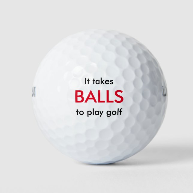 Funny Golf Theme Gift Balls (Front)